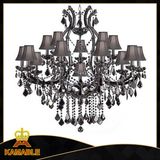 Hotel Project Black Crystal Chandelier Custom Lighting (Kam2054)