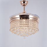 Crystal Series Luxury Decorative Ceiling Fan with Light