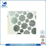 Custom Glossy Stamping Silver Foil Label Sticker