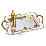 Gold Vanity Tray, Perfume Tray Home Decoration