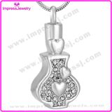 Cremation Jewelry Pendants Bottle Pendant with Crystals Ijd9646