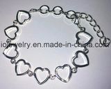 Custom 925 Sterling Silver Heart Bracelet