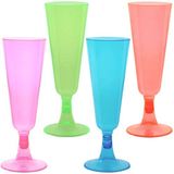 Party Dimensions Neon 5oz Plastic Champagne Flute