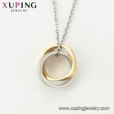 44299 Fashion Necklace Jewelry, Simple Necklace New Design for Women, Multi Color Plated Necklace