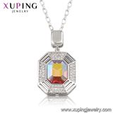 43241 Xuping Fashion 8 Gram Colorful Stone Necklace Designs Made with Crystals From Swarovski