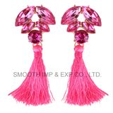 Wholesale Fashion Alloy Rhinestone Tassel Earring Personalized Accessories Jewelry Gift