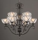 Glass Modern Iron Chandelier Lighting