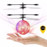 Red Colorful Ball Induction Aircraft Toy with Remote Control Switch