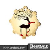 Christmas Snowflake Hardboard Sublimation Ornament (HBOM06)