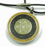 Stainless Steel Diamond Bio Energy Quantum Pendant