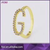 18K Gold Plated Letter G Ring for Men