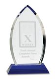 Pedestal Crystal-Blue Base