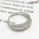 Exporting Crystal Jewelry Adjustable Hola Zircon Stone Princess Rings