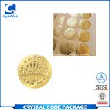 Grandeur Beauty Gold Embossed Sticker Label