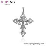 33599 Fashion Elegant Rhodium CZ Letters Jewelry Pendant Necklace