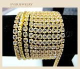 Hot Selling High Quality Zircon Cup Chain for Garment Trimming