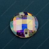 14mm 16mm Round Flat Back Sew on Stones with Holes