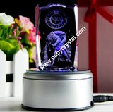 Zodiac Sign Laser Engraved Blocks with LED Base/Aquarius