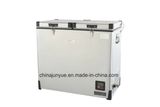 DC Car Stainless Steel Double Temperature Mobile Freezer Scd-112L