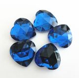 Heart Shape Glass Flat Back Stones for Garment, Jewelry, Pendant, Rings