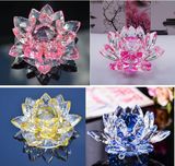 Home Decoration 100mm Crystal Lotus Flower (KS190081)