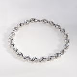 New Selling Custom Design Stainless Steel with White Crystal (CP-JS-BS-0656)