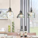 Modern Home Transparent Glass Bottle Shape Hanging Light