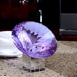 Purple Crystal Diamond Craft for Wedding Gift