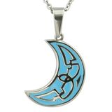 Enamel Pendant Moonlight Pendnat Stainless Steel Jewelry