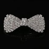 Crystal Rhinestone Bowknot Girls Barrette Hair