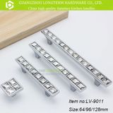 T Shape Crystal Zinc Alloy Cabinet Handle