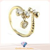 Wholesale 925 Sterling Silver Fashion Charm Girl Gift AAA CZ Crystal Beautiful Cute Rretty Ring Jewelry R10278