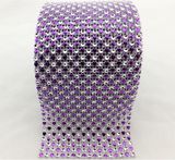 Wedding Party Decoration Silver Rhinestone Diamond Mesh Wrap Rhinestone Ribbon