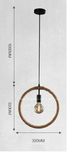 Retro-Style Hemp Rope Pendant Lamp/Creative Pendant Light
