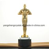 Various Awards Crafts Metal Man Crystal Trophy