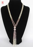Fashion Rice Freshwater Real Natural Pearl Necklace (EN1308)