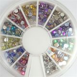 Crystal Ab Nail Rhinestones, Flat Back Non Hotfix Glitter Nail Stones, DIY 3D Nail Phones Decorations Supplier