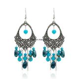Fashion Cheap Hollow Handmade Beads Oval Tassel Earrings Jewelry
