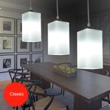 Modern Home Transparent Glass Bottle Shape Hanging Lamp