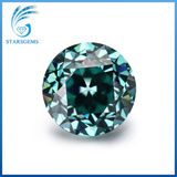 Old European Cut 8.0mm 2cts Green Color Moissanite Diamond