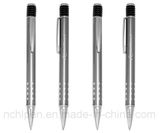 Gray Color Spring Metal Ballpoint Pen