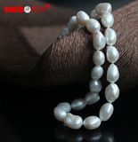 Wholesale White Big Baroque Cultured Pearl Necklaces (E130128)