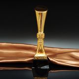 Metal Oscar Trophy Customized Logo or Words Crystal Base Sport Events Award Cup Sport Souvenirs Athletics Champions Rewards Trophy