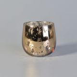 Handmade Candle Jar with Gold Mercury