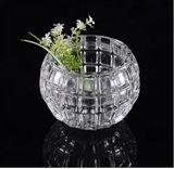 Wholesale Beautiful Crystal Transparent Glass Flower Vase for Home Decoration