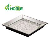 Square Mirror Tray with Crystal