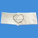 Fashion Nylon Headband with Crystal Heart Decoration