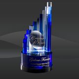 Blue Aerial Crystal Award (T-NAER612)