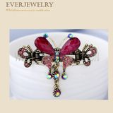 Lady Crystal Rhinestone Drop Beads Hairpins