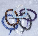 Fashion Crystal Stone Amethyst Tiger Eye Opalite Charming Power Bracelet